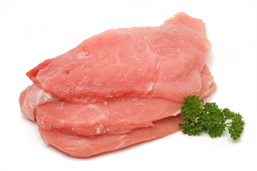 Rohe Schinkenschnitzel
