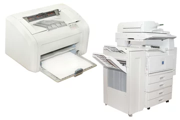 Fotobehang inkjet printer and Office copying machine © Dmitry Vereshchagin