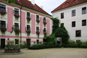 Castle in the czech city Trebon