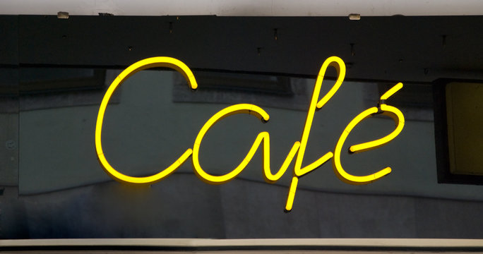 neon sign cafe