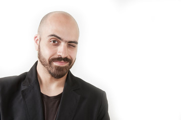 Fototapeta premium uomo ammiccante