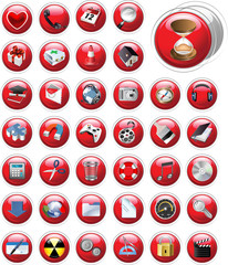 Set of icons for website