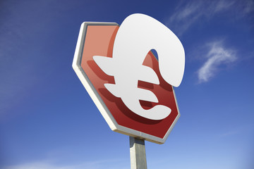 Euro road sign