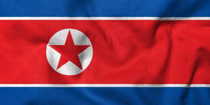 3D Flag of North Korea