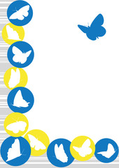 Background with butterflies