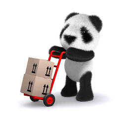 3d Teddy delivers some boxes © Steve Young
