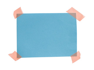 blue note with sticky tape