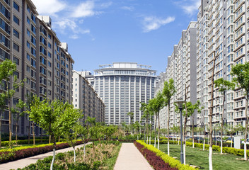 Obraz na płótnie Canvas Modern Condominium Towers