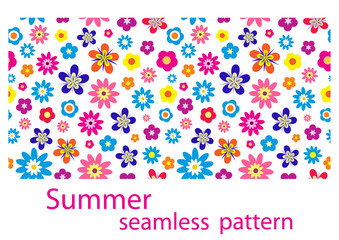 vector seamless flower pattern