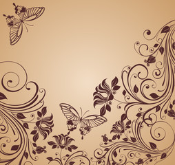 vintage floral background