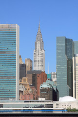 Midtown Manhattan Skyline on a Clear Blue Day, New York City