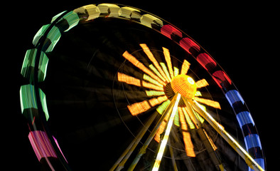 Riesenrad bei Nacht