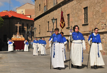 Prozession in Salamanca, Ostern