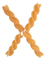 italian pasta forming font symbol x