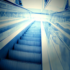 abstract move escalator