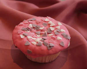 Muffin mit  Zuckerguss