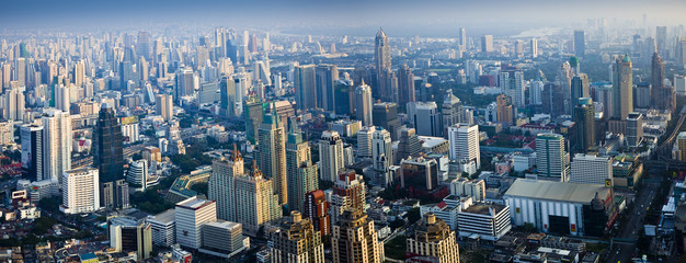 Naklejka premium panoramę miasta, bangkok