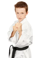 Printed kitchen splashbacks Martial arts Martial arts boy