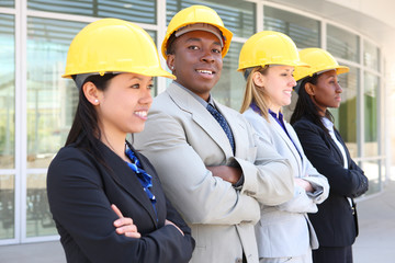 Man and Woman Construction Team