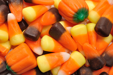 Candy Corn and Pumpkins