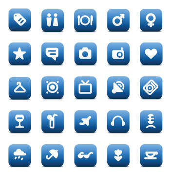 Vector icons for travel and leisure