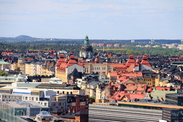 Fototapeta na wymiar Roofs of Stockholm
