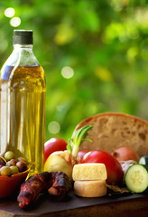 Mediterranic food ingredients.