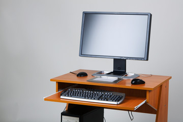 Modern personal computer on a table