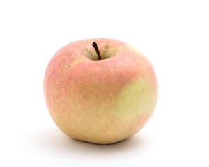 single apple isolated on white.