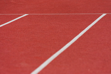 Tartan Laufbahn Ausschnitt & Linien