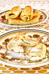 Blintzes (cheese pancakes)