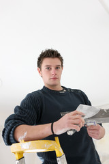 Portrait d'un jeune plâtrier