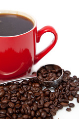 coffee and beans