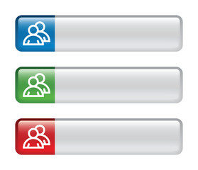 web navigation, web buttons, vector illustration © Nikolai Titov