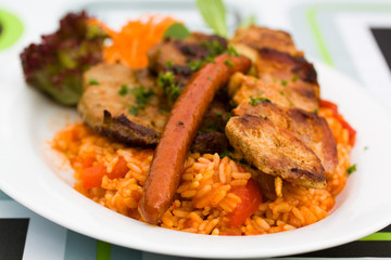 Mixed meat of Pork and lamb,grilled