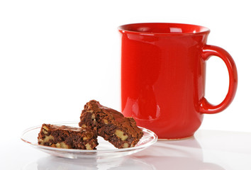 Chocolate Brownies With Coffee