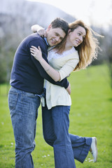 Fototapeta premium happy couple outdoor