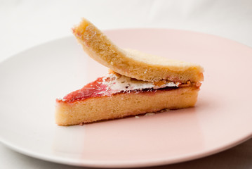 Blueberry cream chiffon cake