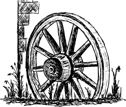 Wagon Wheel Drawing Images  Browse 23714 Stock Photos Vectors and Video   Adobe Stock