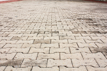 Brick block floor