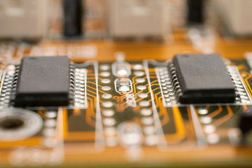 Circuit board of computer with micro chipset