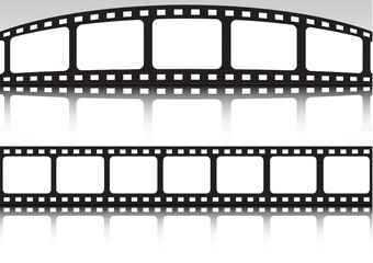 Vector film strip double set