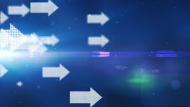 Arrows and plus signs flying,flare,loop