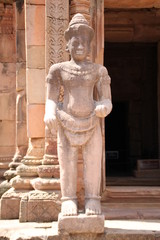 ancient human statue around Prasat Khao Panom Rung, Buriram