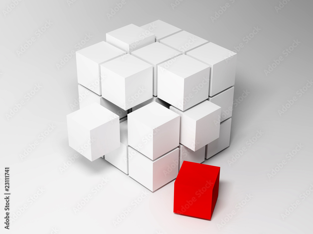 Poster cubes. abstract background