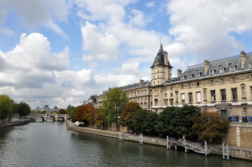 Fototapeta na wymiar River Seine in Paris, France, Europe.