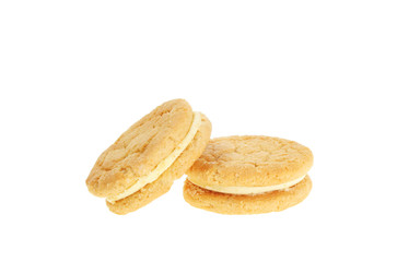 Fototapeta na wymiar Vanilla cream biscuits