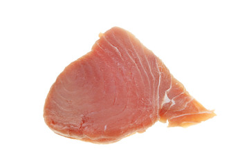 Raw tuna fish steak