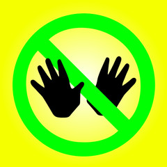 pollution warning vector sign