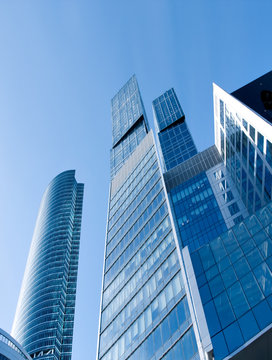 Abstract Glass Side Of Business Building